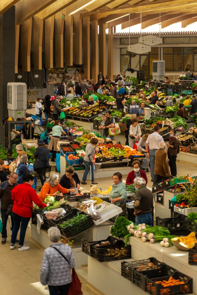 Praca City Market Mercado in Braga Portugal