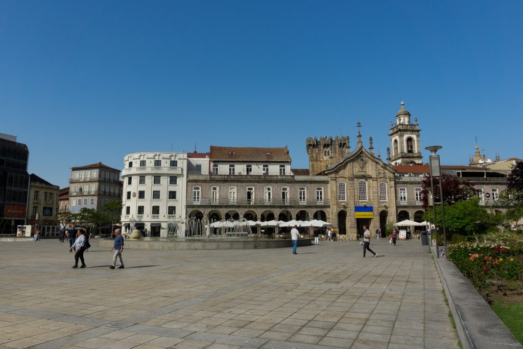 Republic Square. Praca da Republica, in Braga