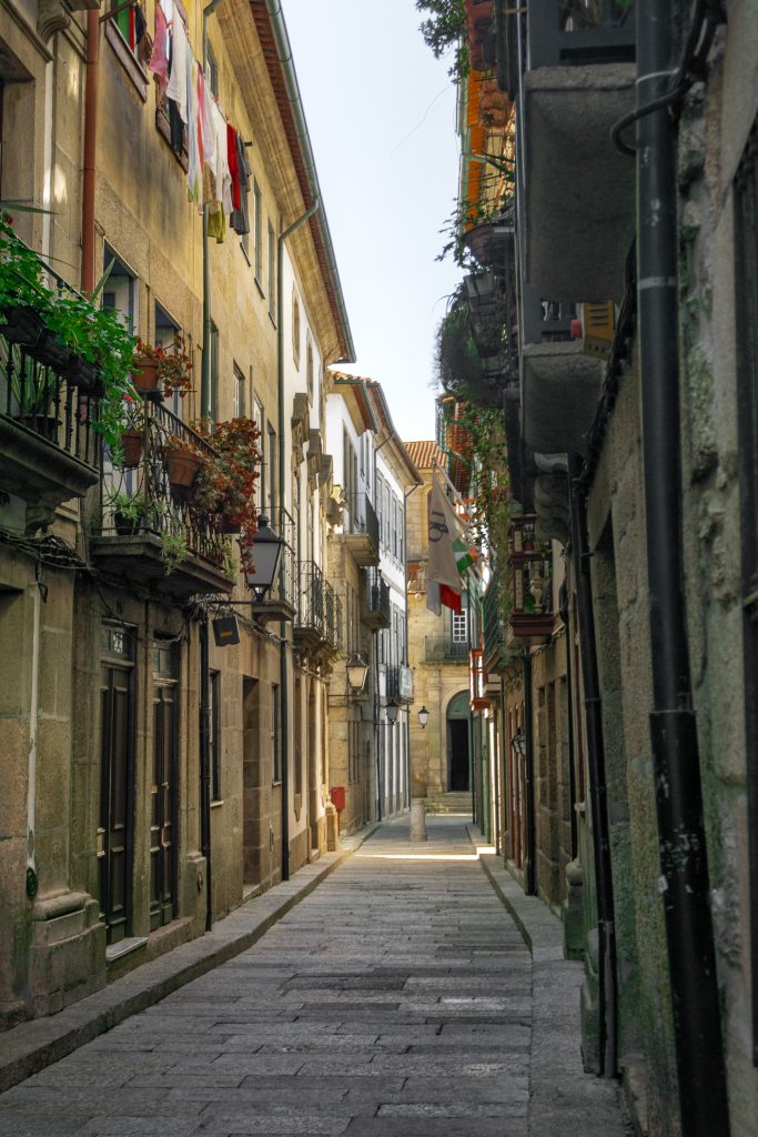 Rua de Santa Maria in Guimaraes Old Town