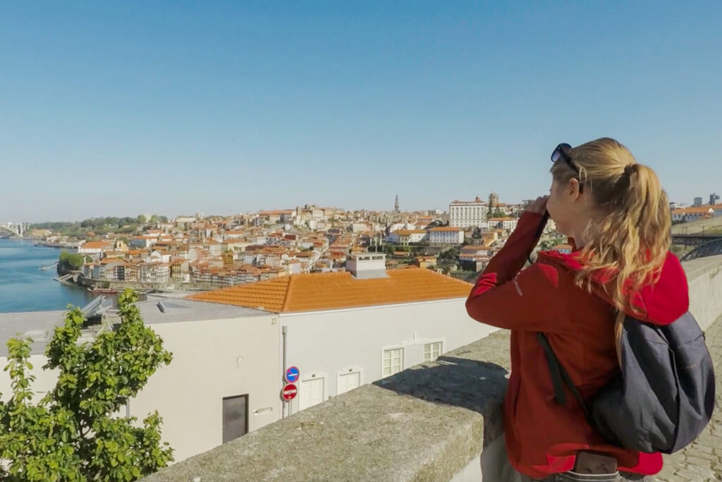 Happy Little Traveler team exploring one day in Porto, Portugal