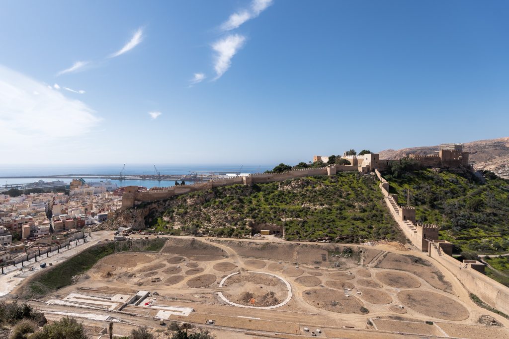Alcazaba of Almeria, Spain - view from San Cristobal Holl