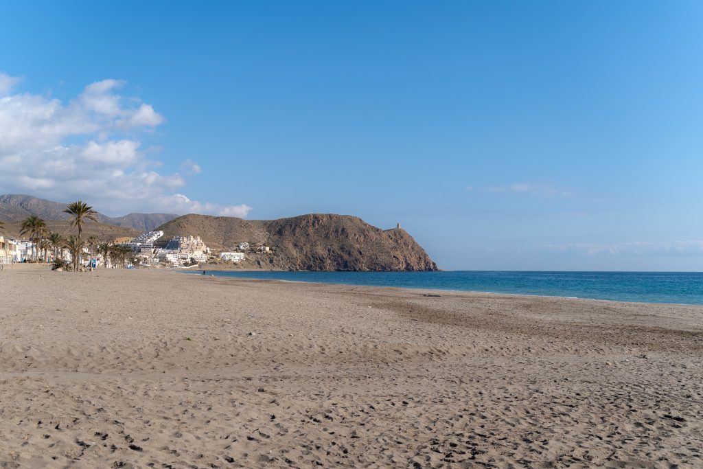 Playa de Carboneras in Carboneras Village in Cabo de Gata-Nijar Natural Park