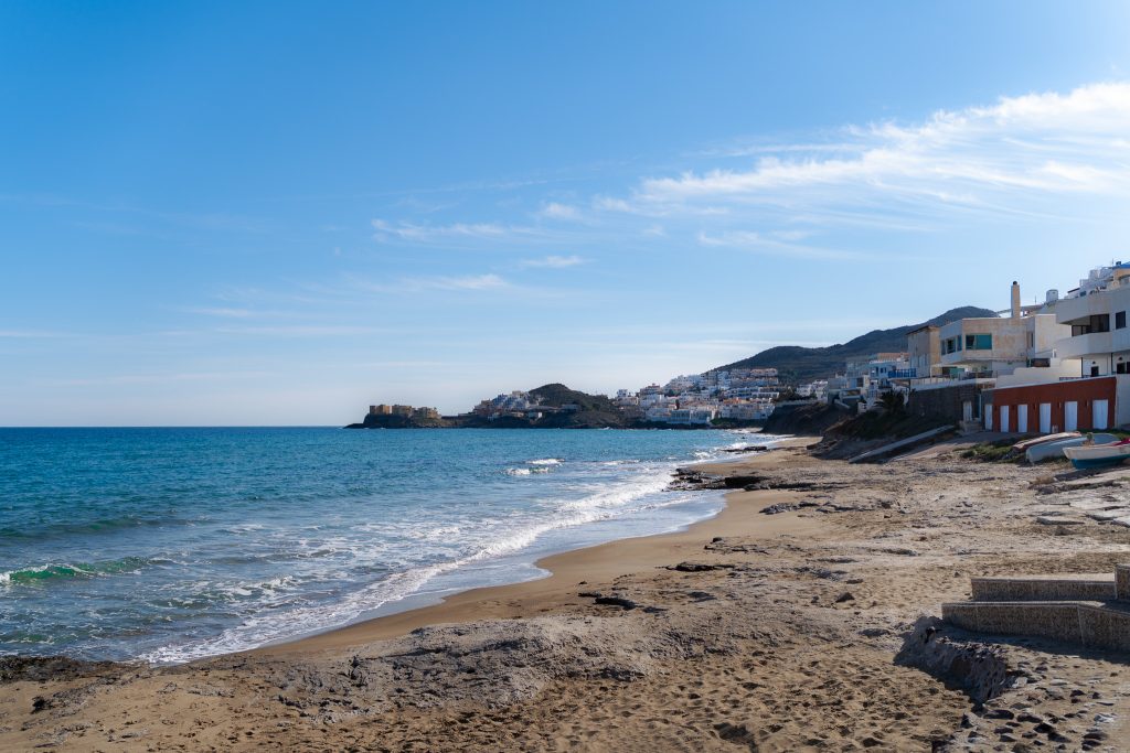 Playa de San Jose in San JoseÂ Town, Cabo de Gata, Spain. jpg