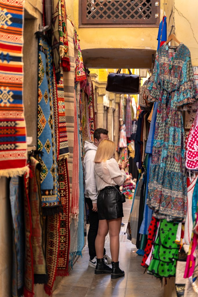 Things to do in Granada in one day - visit colorful Alcaiceria Market