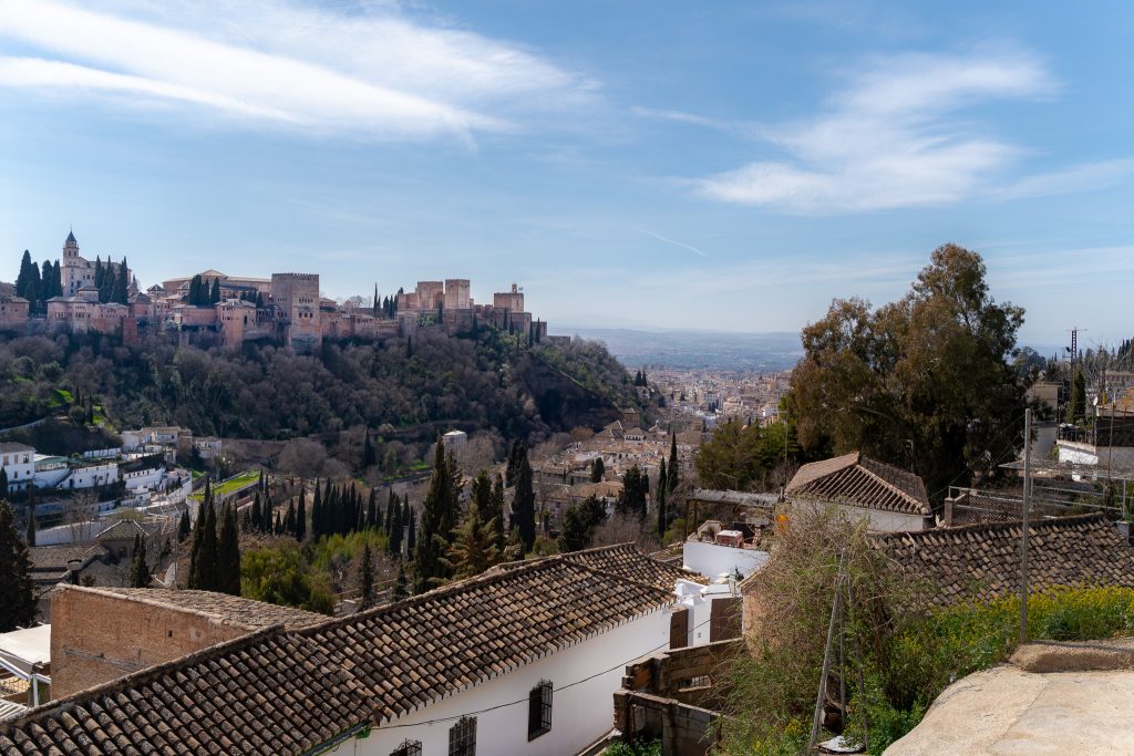 Viewpoints in Granada, Spain - viewpoint in Sacromonte neighborhood
