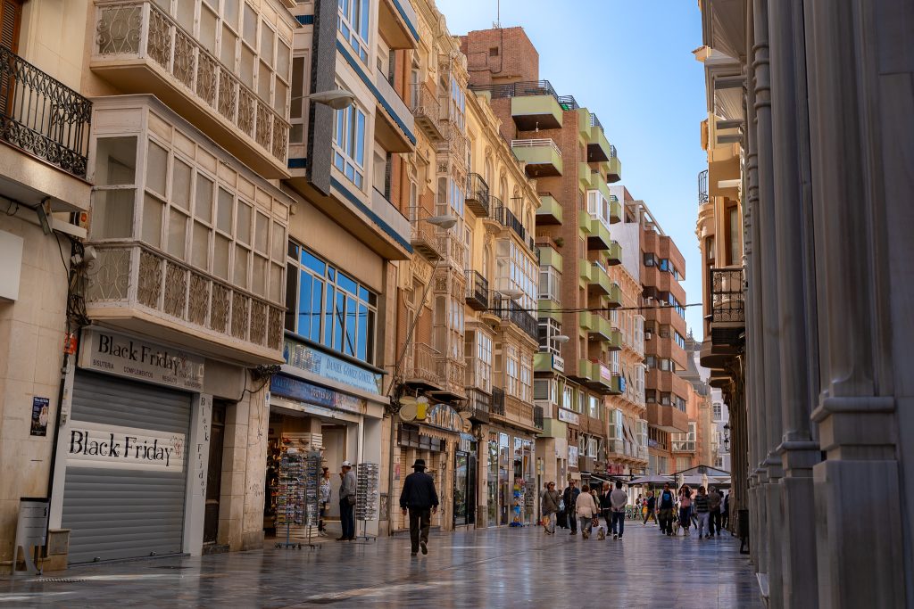 Cartagena Spain Old Town Streets - Calle Mayor