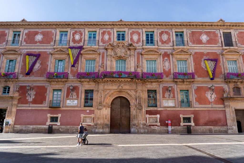 Episcopal Palace on Plaza del Cardenal Belluga in Murcia Old Town Spain