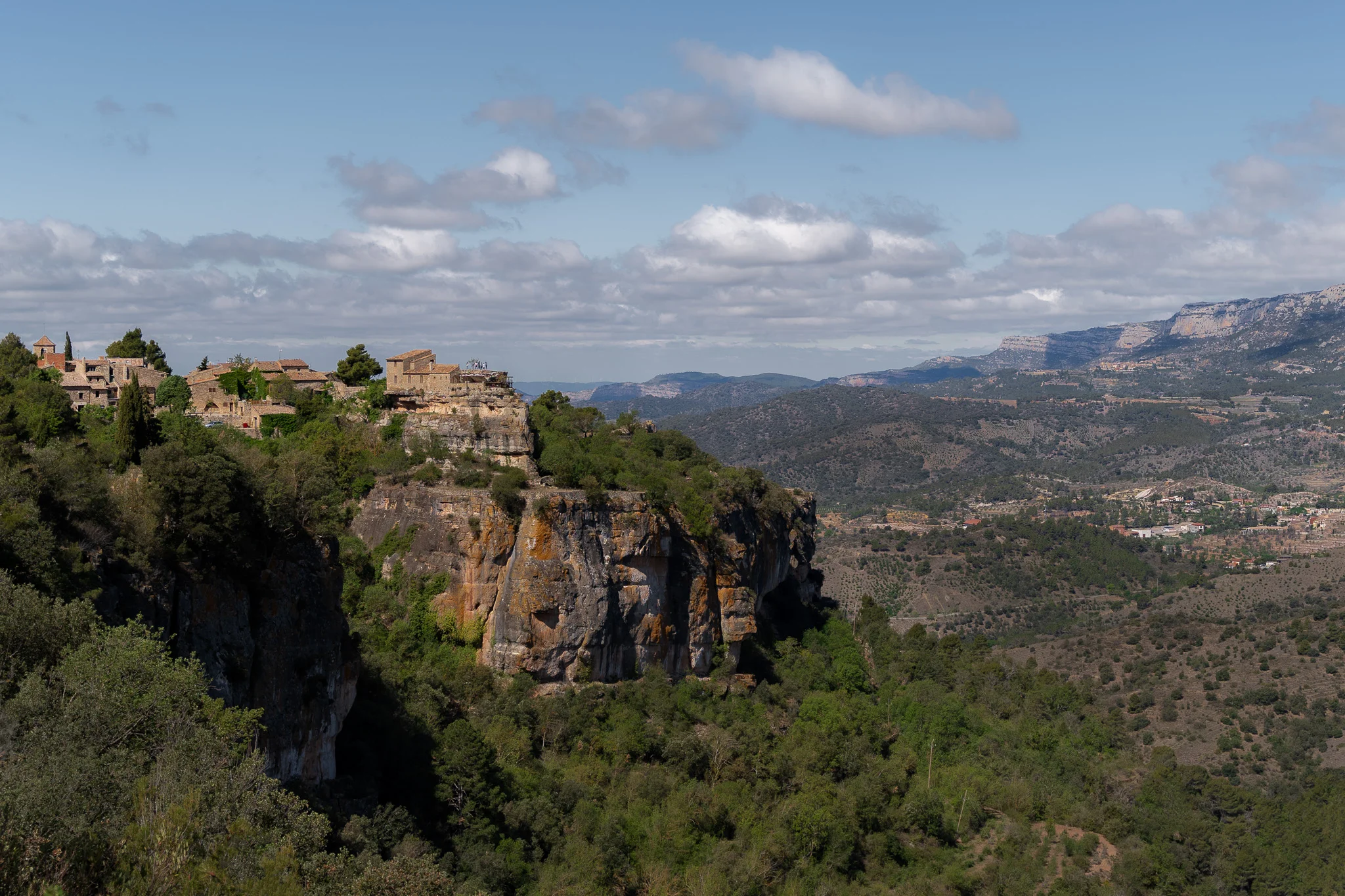 Siurana, Spain - picturesque mountaintop village located on a cliff