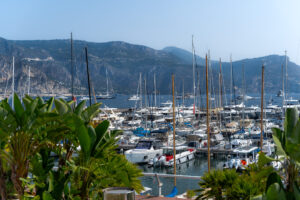 View over Port in Saint Jean Cap Ferrat, France