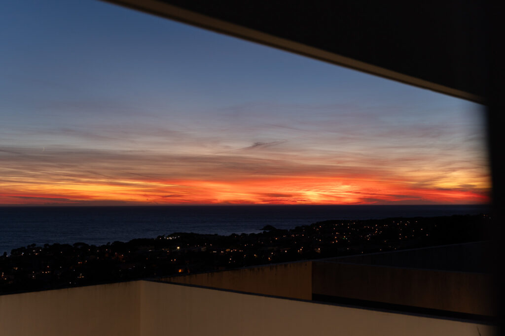 Beautiful sunset in Bandol France
