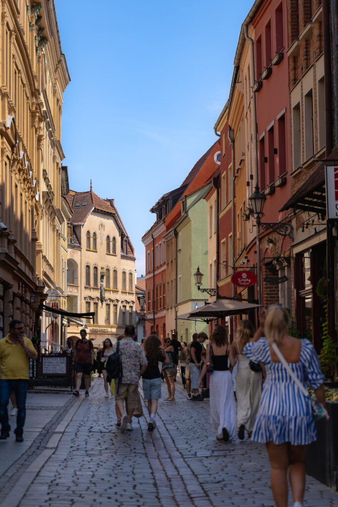 Exploring Torun Old Town Streets