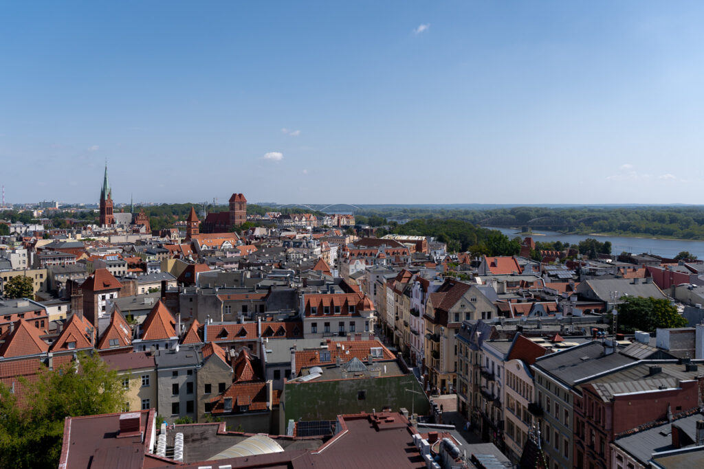 Stunning views from Torun Old Town Hall Viewing Tower