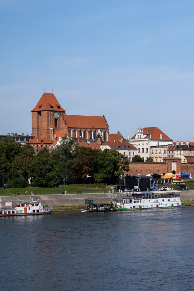 View over Saint Johns’ Cathedral in Torun Poland