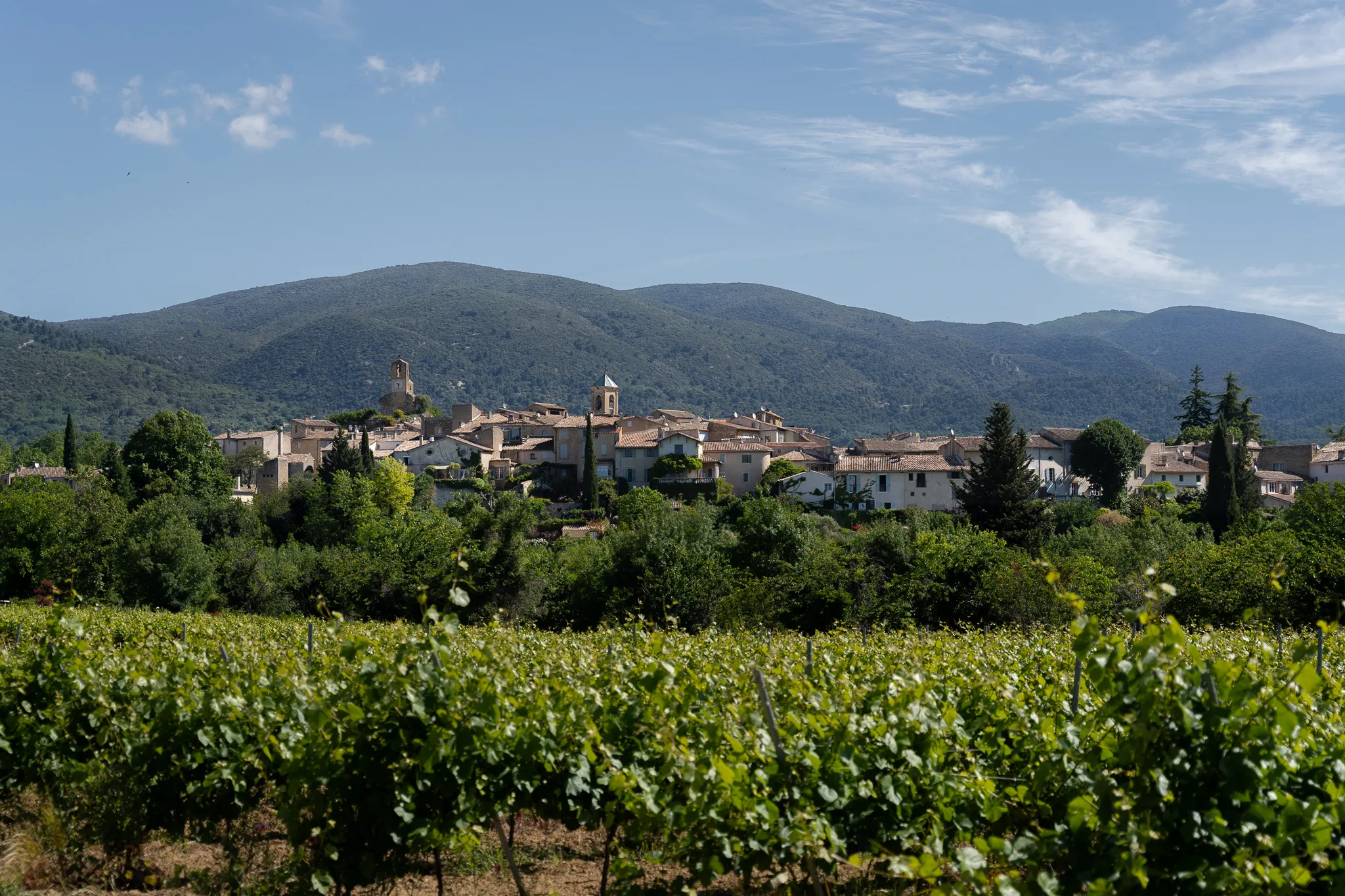Viewpoint over Lourmarin Village in Provence