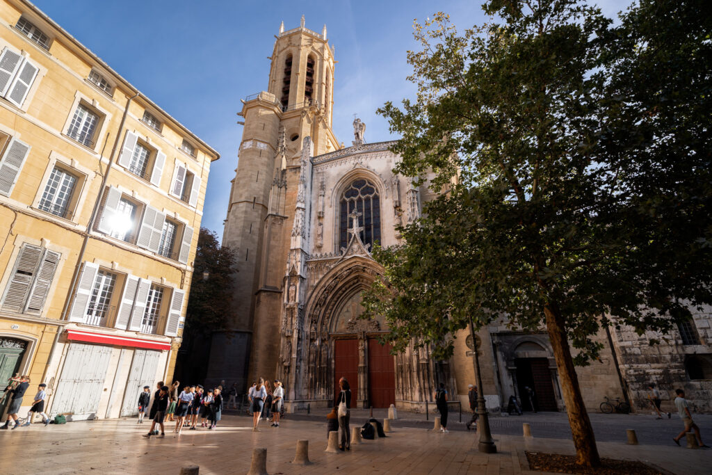 Saint-Sauveur Cathedral in Aix en Provence historic centre