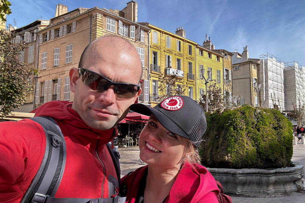 Happy Little Traveler team exploring Aix en Provence France