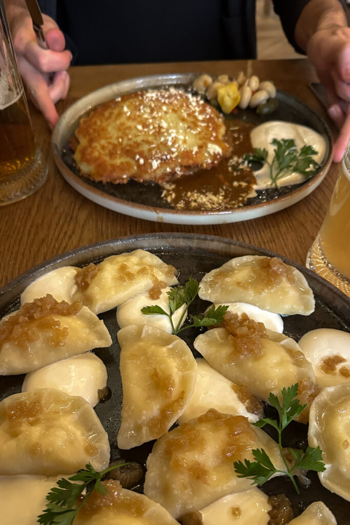 Highlander Cuisine in Zakopane - Pierogi and placek po zbójnicku