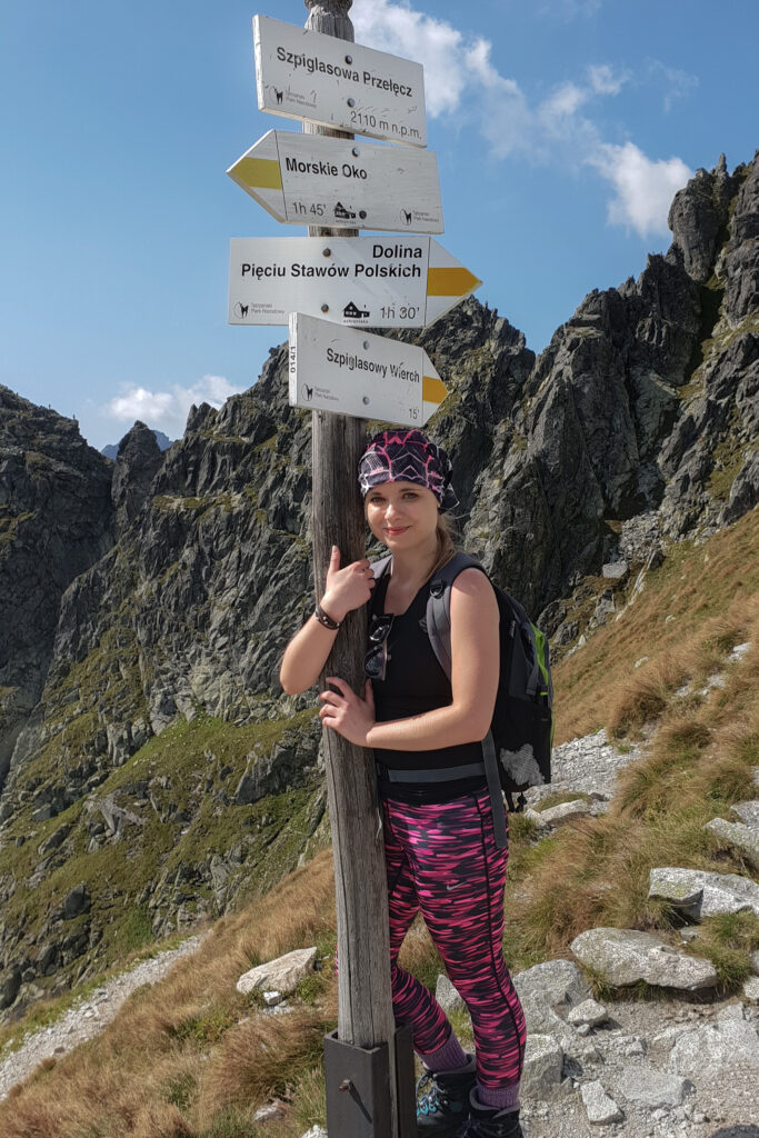 Happy Little Traveler Hiking in Tatra Mountains Poland
