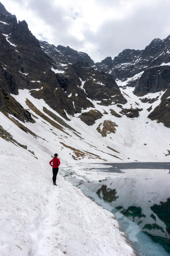 Hiking in winter in Tatra Mountains