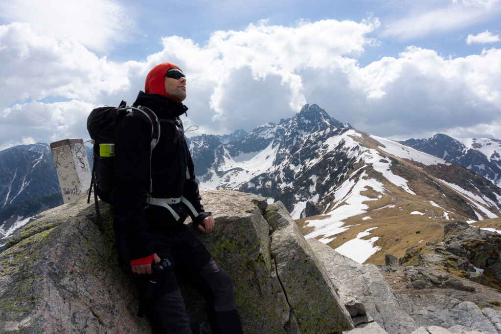 Hiking In Tatra Mountains Poland in winter