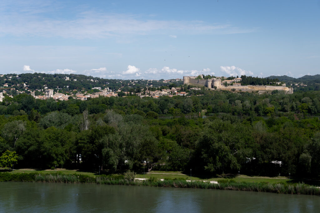 View over Villeneuve les Avignon France