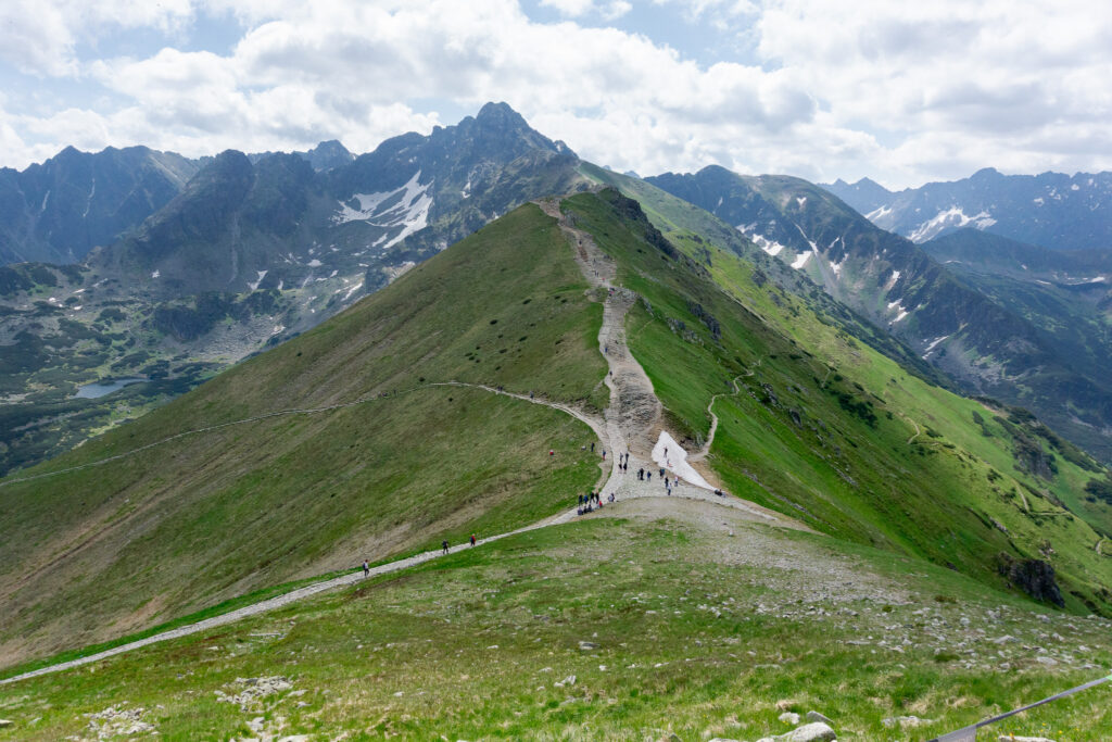 Views from Kasprowy Wierch in Tatra Mountains Poland
