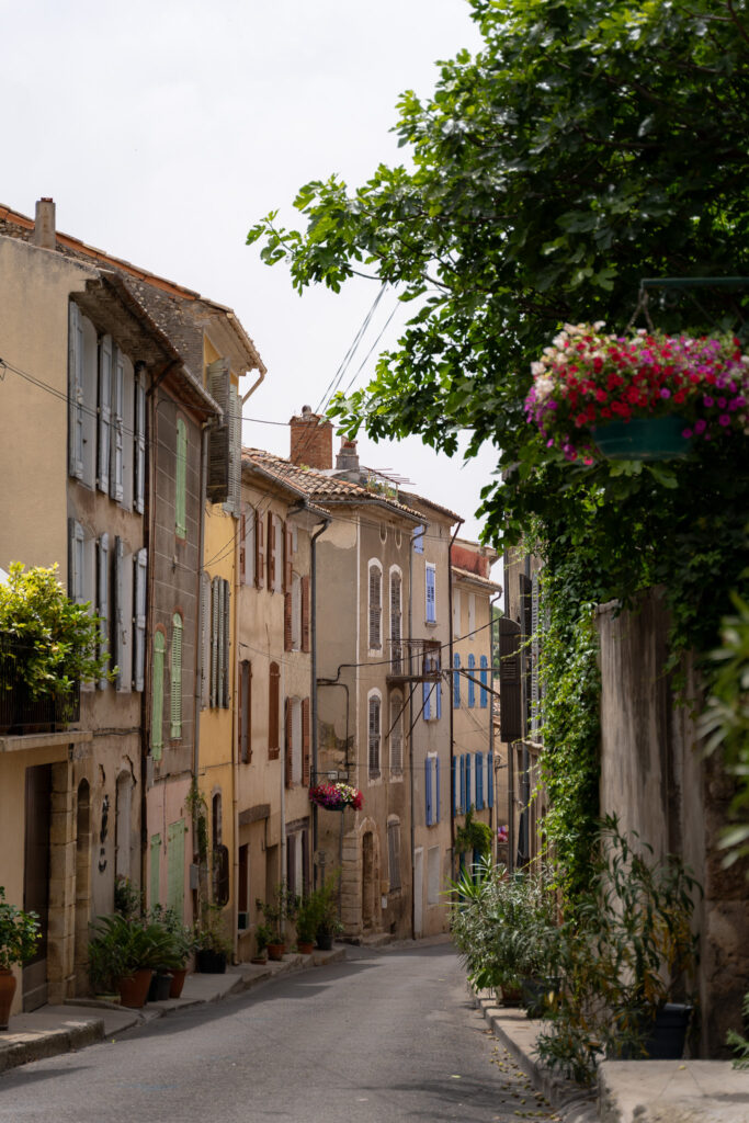 Beautiful medieval Valensole Village street