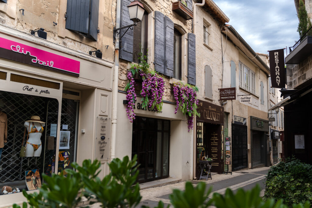 Beautiful street in Saint Remy old town