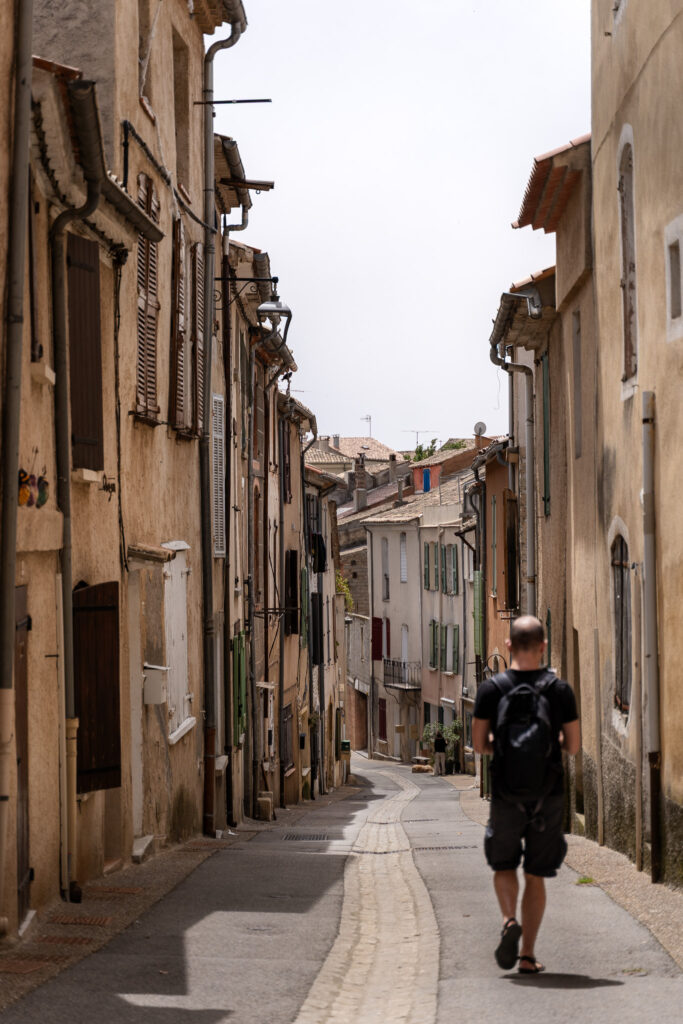 Medieval street of Valensole Village Provence