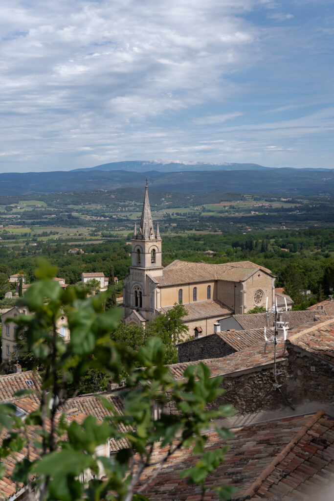 Views over Luberon Valley from Bonnieux village