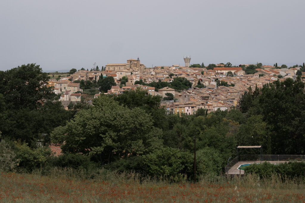 Visit viewpoint over Valensole Village