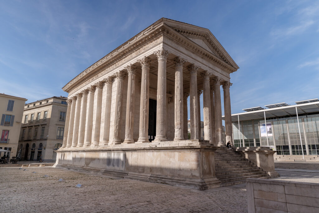 Impressive Maison Carrée in Nimes France