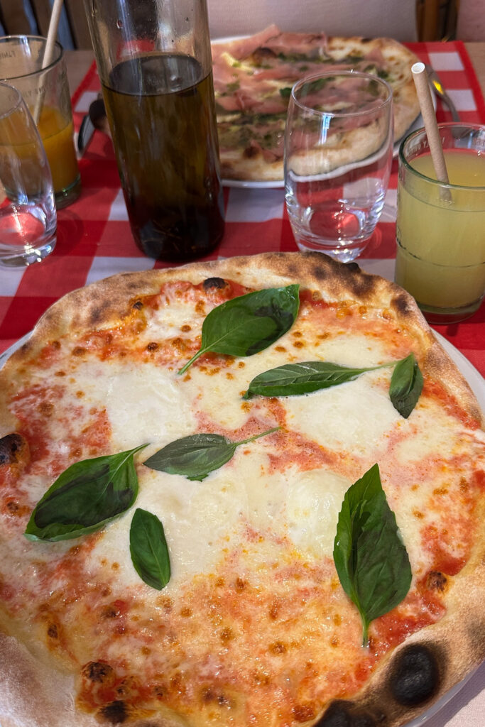 Italian pizza in Menton France