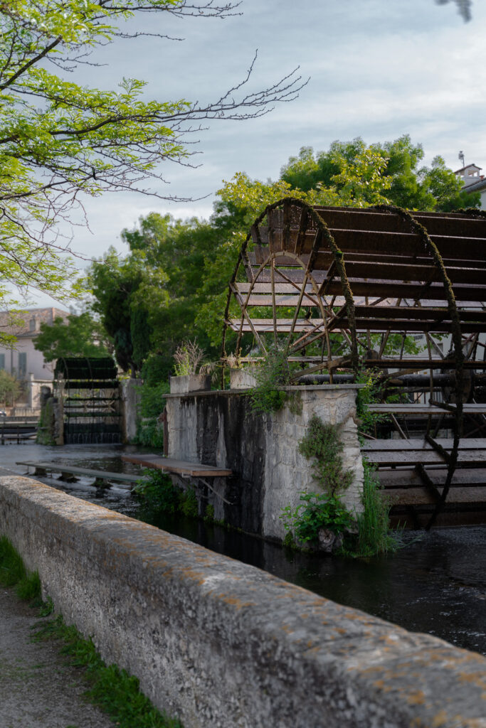 Ancient Waterwheels in L’Isle-sur-la-Sorgue France