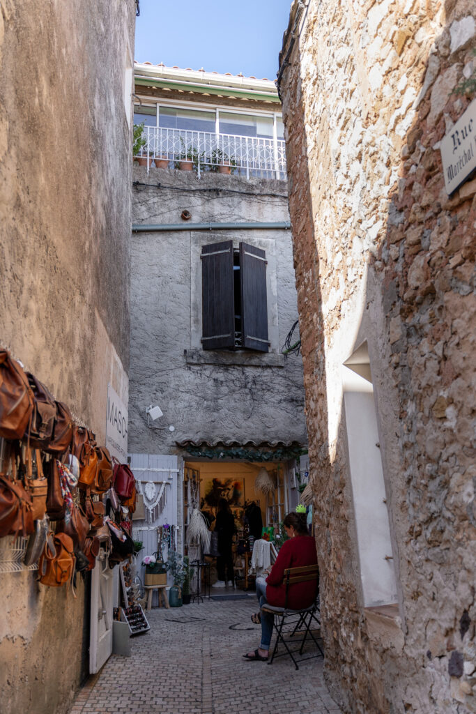 Ancient stone buildings in Le Castellet Provence