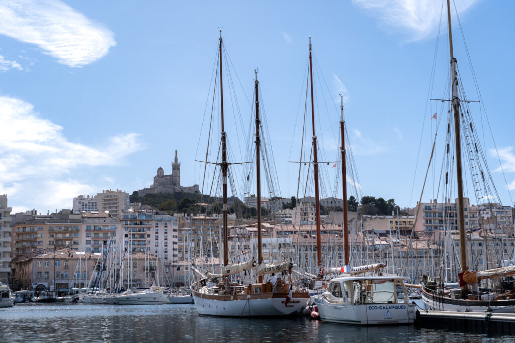 Boats in Marseille Vieux Port Old Port