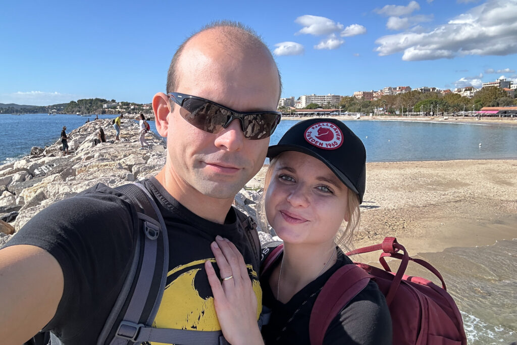 Happy Little Traveler exploring Toulon Old Town France