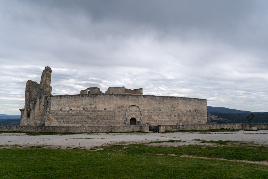 Lacoste Castle In Medieval Village