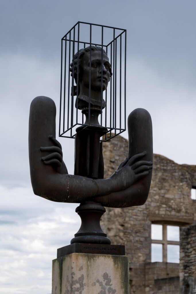 Quirky art sculpture in Lacoste France