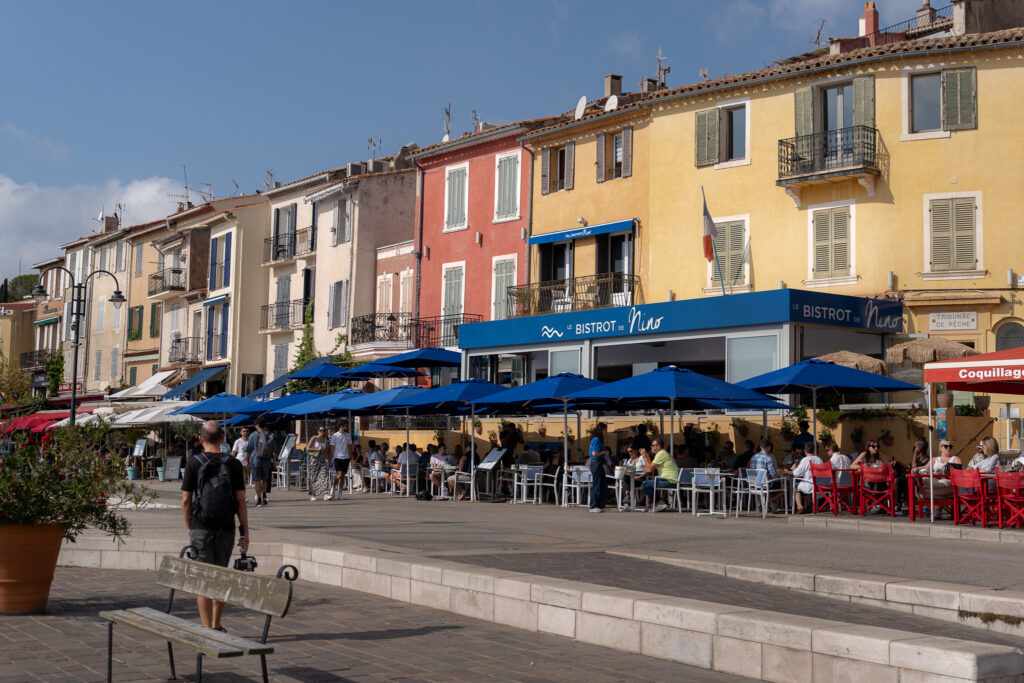 Strolling around promenade around Cassis Port