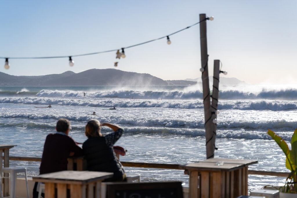 Admiring Surfers from Waterfront promenade La CIotat