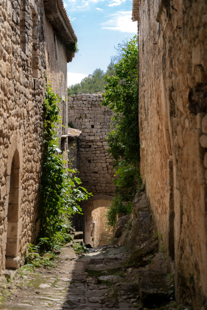 Ancient stone street in Oppede le Vieux Provence