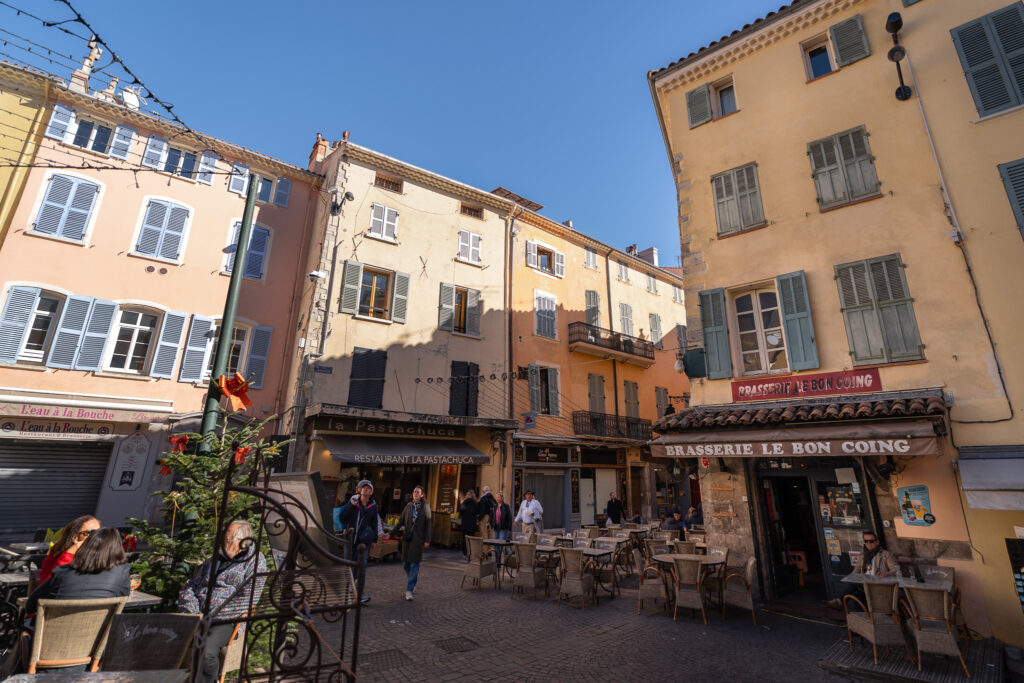 Hyeres Village France - Colorful Main Square