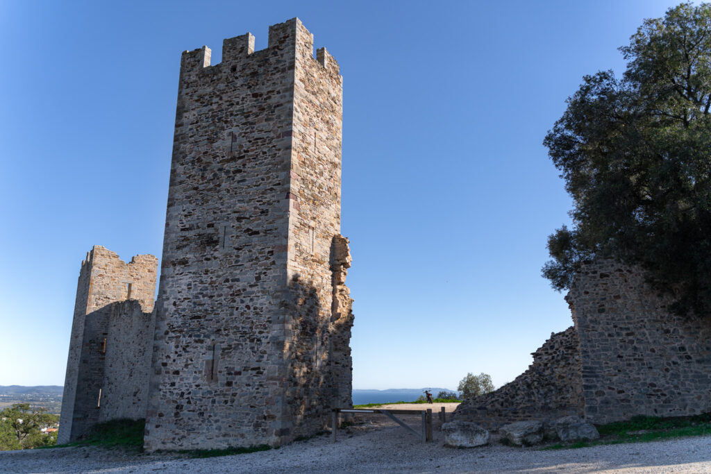 Ruins of Hyeres Castle in French Riviera