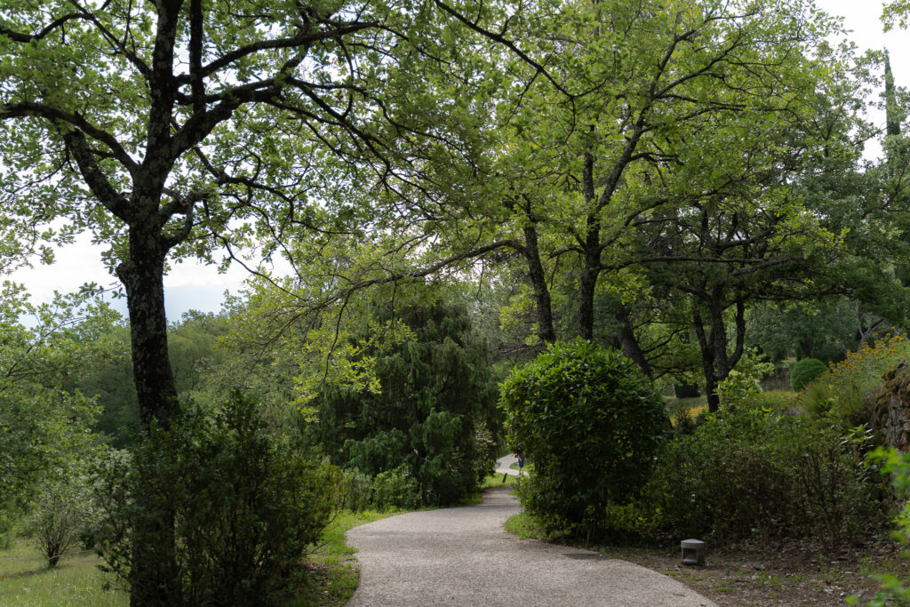 Sainte-Cécile Gardens at the entrance to Oppede le Vieux village