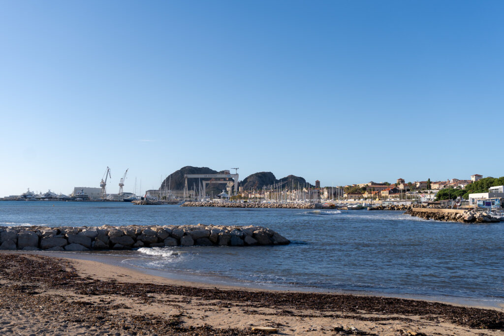 View over La Ciotat Port and City From Promenade