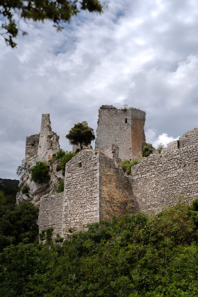 View over Oppede le Vieux Castle Ruins