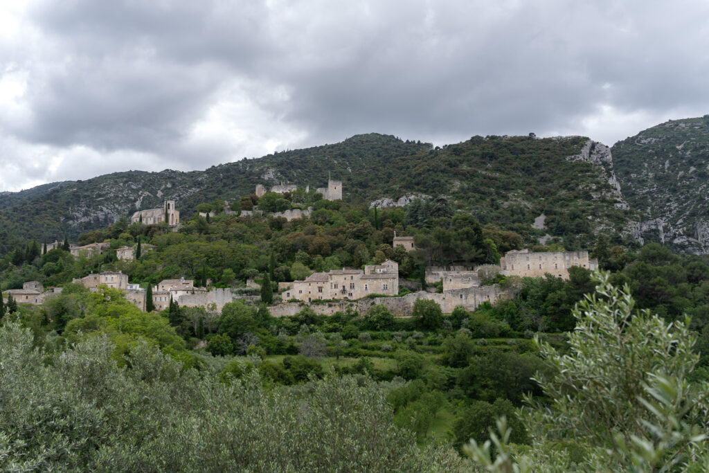 Views over Oppede le Vieux from Aire de Battage Viewpoint
