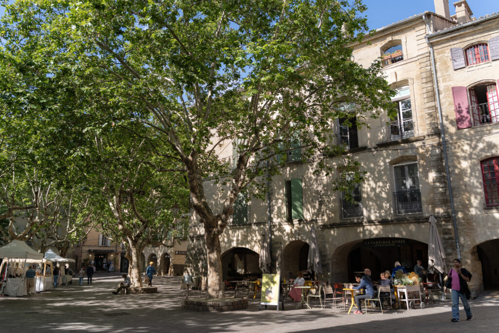 Iconic Place aux Herbes in Uzes France
