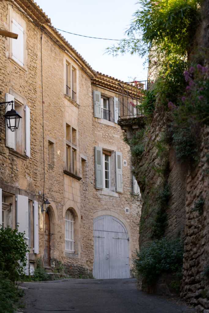 Beautiful street of Goult Village In Provence